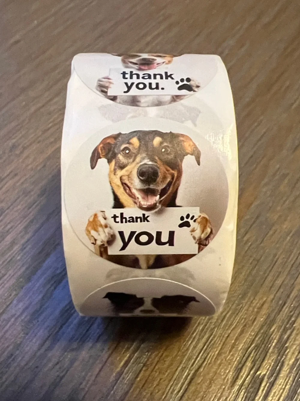 Cute Dog Thank You Stickers - 502 stickers